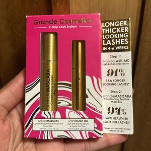 GrandeLASH MD Lash Enhancing Serum (trial size) and GrandeMascara (travel size)